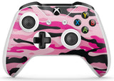 GNG 2 x PINK CAMO Compatible with Xbox One S Controller Skins Full Wrap Vinyl Sticker