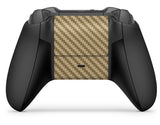 GNG 1 x Carbon Gold Controller Skins Compatible with Xbox One / S / X Full Wrap Vinyl Sticker