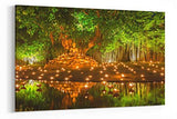A3 30x45cm Canvas of Tranquil BUDDHA Wall Art for your Living Room Canvas Prints - Pictures