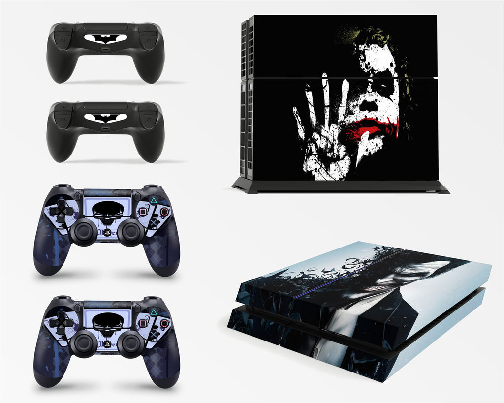 giZmoZ n gadgetZ PS4 Console Dark Joker From Batman Skin Decal Vinal Sticker + 2 Controller Skins Set