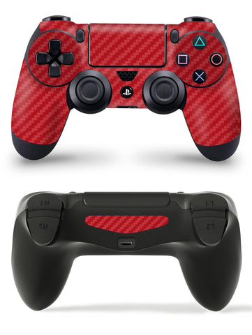 GNG 1 x Carbon Red PlayStation 4 PS4 Controller Skins Full Wrap Vinyl Sticker