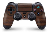 giZmoZ n gadgetZ PS4 SLIM Console WOOD Skin Mahogany Decal Vinal Sticker + 2 Controller Skins Set