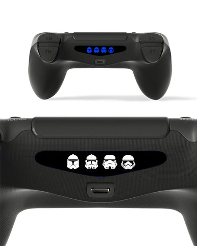 GnG 2x LED Trooper Light Bar Decal Sticker For PlayStation 4 / Slim / Pro PS4 Controller DualShock 4
