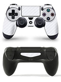 GNG 1 x Carbon White PlayStation 4 PS4 Controller Skins Full Wrap Vinyl Sticker