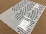 Customised Return Address Labels Self Adhesive Custom Printed Small Stickers