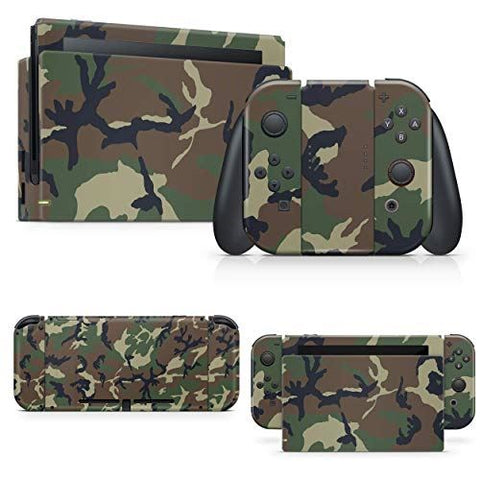 giZmoZ n gadgetZ Camo Skin Decal vinyl Sticker Compatible with Nintendo Switch Console + 1 Controller Skins Set