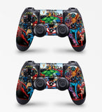 giZmoZ n gadgetZ Superhero Skins for PS4 Playstation 4 SLIM Console Decal Vinal Sticker + 2 Controller Set