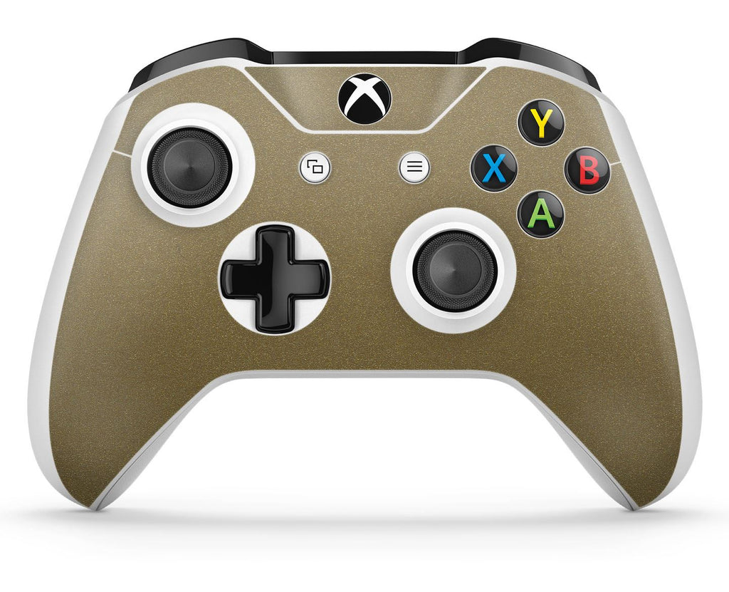 GNG 1 x Metallic Gold Compatible with Xbox One S Controller Skins Full Wrap Vinyl Sticker
