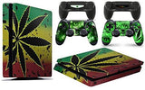 giZmoZ n gadgetZ PS4 SLIM Console WOOD Skin Mahogany Decal Vinal Sticker + 2 Controller Skins Set