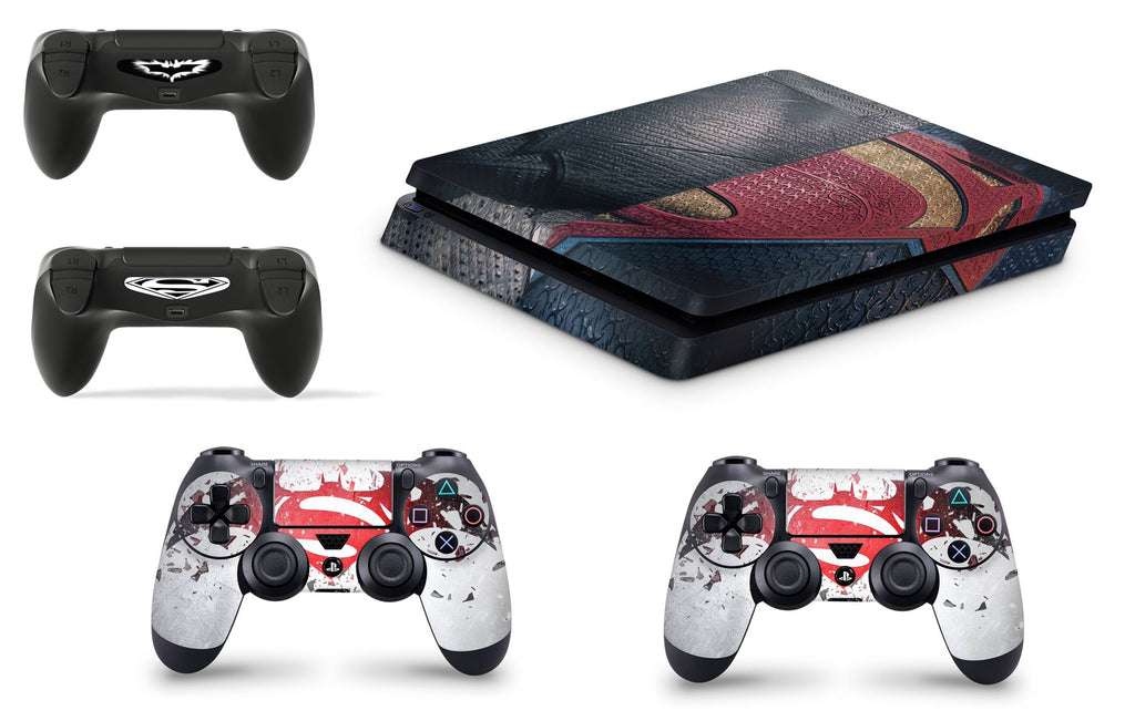 giZmoZ n gadgetZ Hero's VS Skins for PS4 Playstation 4 SLIM Console Decal Vinal Sticker + 2 Controller Set