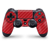 giZmoZ n gadgetZ PS4 Console Carbon Red Colour Skin Decal Vinal Sticker + 2 Controller Skins Set