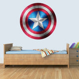 Captain America Shield Superhero Kids Boy Girls Marvel Avengers Bedroom Decal Wall Art Sticker Poster
