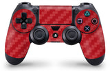 giZmoZ n gadgetZ PS4 PRO Console Skin Vinyl Cover Decal Sticker Carbon Red Controller Skins Set