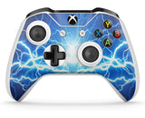 GNG 2 x Electric Blue Storm Compatible with Xbox One S Controller Skins Full Wrap Vinyl Sticker