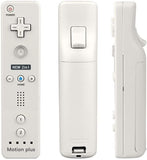 GnG Motion Plus + Remote Controller Compatible with Nintendo Wii & Wii U built in Sensor White + Grip