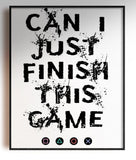 GnG Gaming Word Quote Framed Posters For Kids Bedrooms Artwork