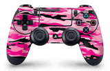 GNG 2 x PINK CAMO PlayStation 4 PS4 Controller Skins Full Wrap Vinyl Sticker