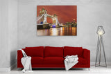 A2 45x60 Canvas Wall Art of London Bridge for your Living Room Canvas Prints - Pictures