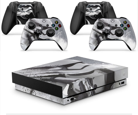 giZmoZ n gadgetZ Trooper Skins for XBOX ONE X XBX Console Decal Vinal Sticker + 2 Controller Set