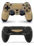 GNG 1 x Carbon Gold PlayStation 4 PS4 Controller Skins Full Wrap Vinyl Sticker