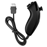 GNG Black Nunchuk Remote Controller Attachment Compatible With Nintendo Wii  / Wii U