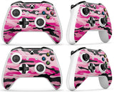 GNG 2 x PINK CAMO Compatible with Xbox One S Controller Skins Full Wrap Vinyl Sticker
