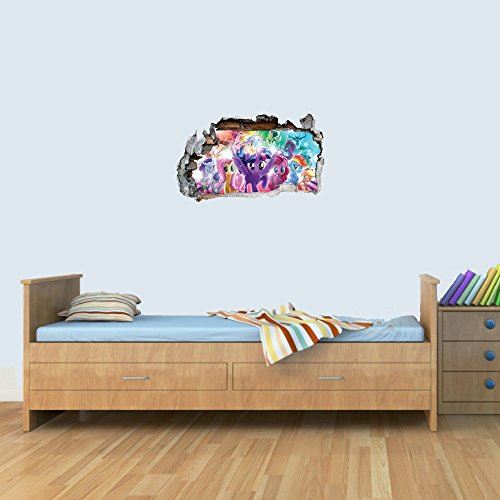 GNG S My Little Pony The Movie Vinyl Smashed Wall Art Decal Stickers Bedroom Boys Girls 3D