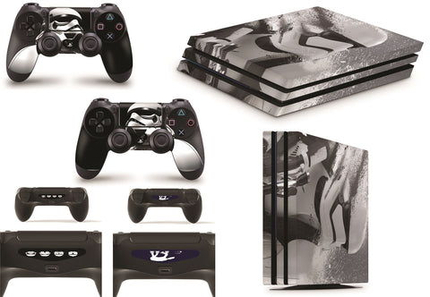 giZmoZ n gadgetZ Trooper Skins for PS4 Playstation 4 PRO Console Decal Vinal Sticker + 2 Controller Set