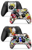GNG STICKERBOMB Skins for XBOX ONE X  XBX Console Decal Vinal Sticker + 2 Controller Set