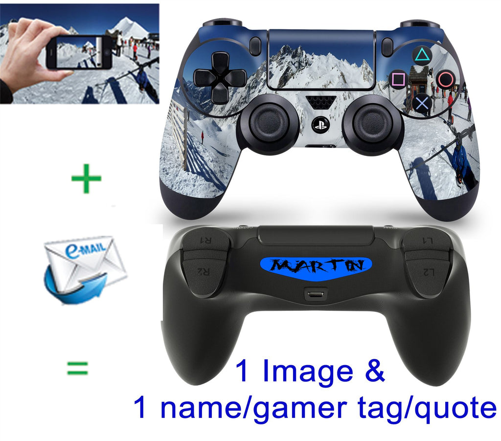 Personalised CUSTOM PlayStation 4 PS4 Controller Skins Full Wrap Vinyl Sticker Decal