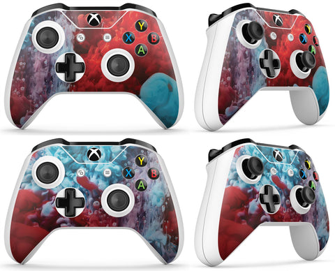 GNG 2 x COLOUR EXPLOSION Compatible with Xbox One S Controller Skins Full Wrap Vinyl Sticker