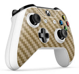 giZmoZ n gadgetZ Xbox One S Carbon Gold Console Skin Decal Sticker + 2 Controller Skins