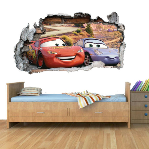GNG Disney Cars Planes Smashed Wall Art Vinyl Decal Stickers Home Decor Boys Girls Children Bedroom L