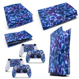 PS5 Disk Console Blue Electric Storm Decal Sticker + 2 Controller Skins