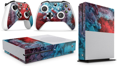 giZmoZ n gadgetZ Xbox One S COLOUR EXPLOSION Console Skin Decal Sticker + 2 Controller Skins