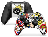 GNG 2 x STICKERBOMB Controller Skins Full Wrap Vinyl Sticker compatible with Xbox One / S /  X