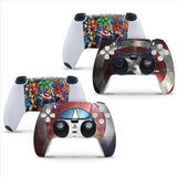 PS5 Disk Console  Superhero Skins for PS5 Disk Playstation 5 Console Decal Sticker + 2 Controller Set
