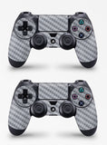 giZmoZ n gadgetZ PS4 Console Carbon Silver Colour Skin Decal Vinal Sticker + 2 Controller Skins Set