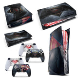 PS5 Disk Console SM vs BM  Skins for PS5 Disk Playstation 5 Console Decal Vinal Sticker + 2 Controller