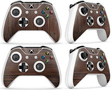 GNG 2 x WOOD Compatible with Xbox One S Controller Skins Mahogany Full Wrap Vinyl Sticker