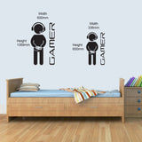 Customisable PERSONAL Computer Gamer Childrens Name Wall Art Decal Vinyl Stickers for Boys Girls Bedroom