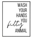 GNG Funny Bathroom Wall Art Quotes Posters Decor Inspirational