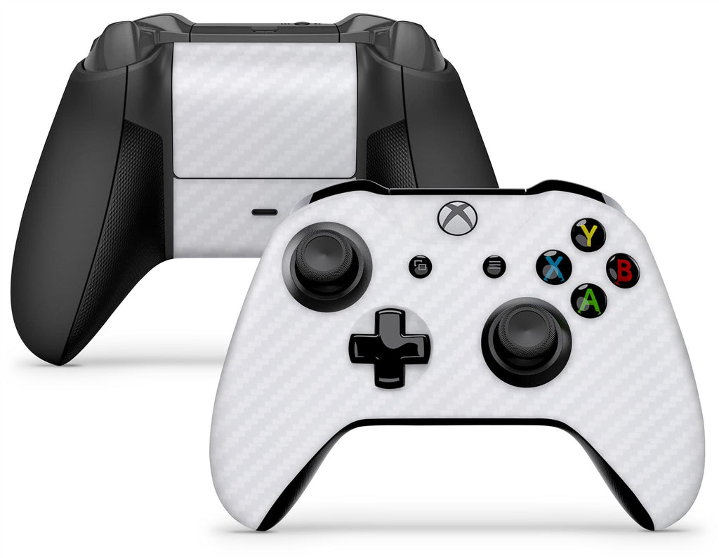 GNG 1 x Carbon White Xbox One X, Xbox One S, Xbox One  Controller Skins Full Wrap Vinyl Sticker
