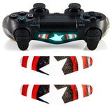 GnG 2x LED Captain America Light Bar Decal Sticker For PlayStation 4 PS4 Controller DualShock 4