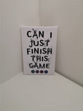 GnG Gaming A4 Word Quote Canvas For Kids Bedrooms Artwork Not a Geek PS