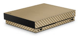 giZmoZ n gadgetZ XBOX ONE X Carbon Gold Console Skin Decal Sticker + 2 Controller Skins